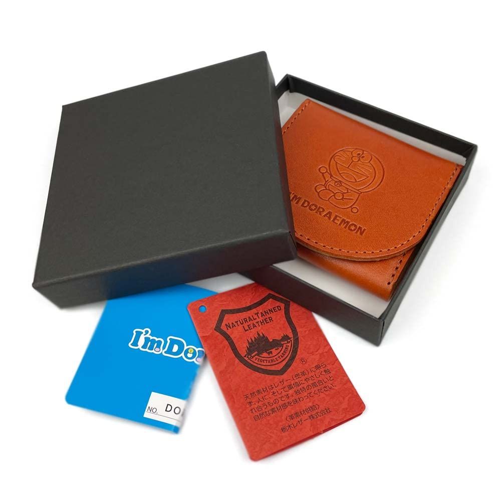 ドラえもん BOX型小銭入れ DOR-5 オレンジ 小銭入れ ドラえもん 本革 ボックス型 小さい