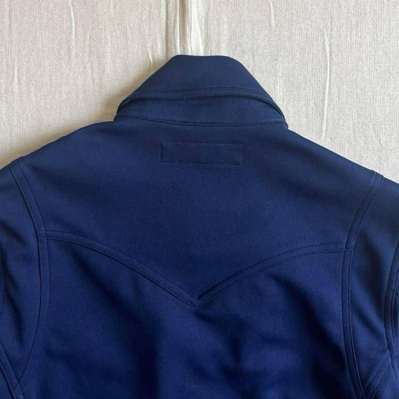 archive blutenblatt ダブルライダース ギミックジャケット ブルゾン デビルロゴワッペン レインボー袖ライン Y2K アメカジ バイカー KANDAIZUMI_COM