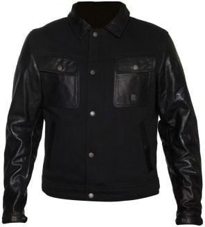 Helstons Kansas Aramide Leather Black Black Jacket 2XL | 2022020NN_2XL