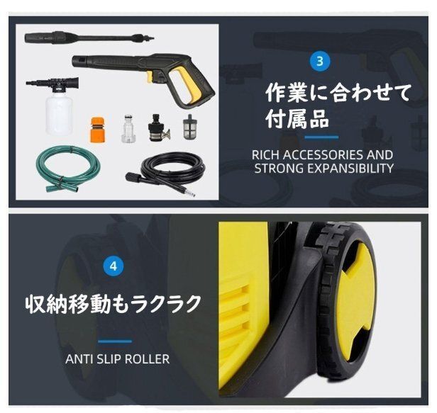 AC110V|1500W|50HZ 5m高圧ホース付