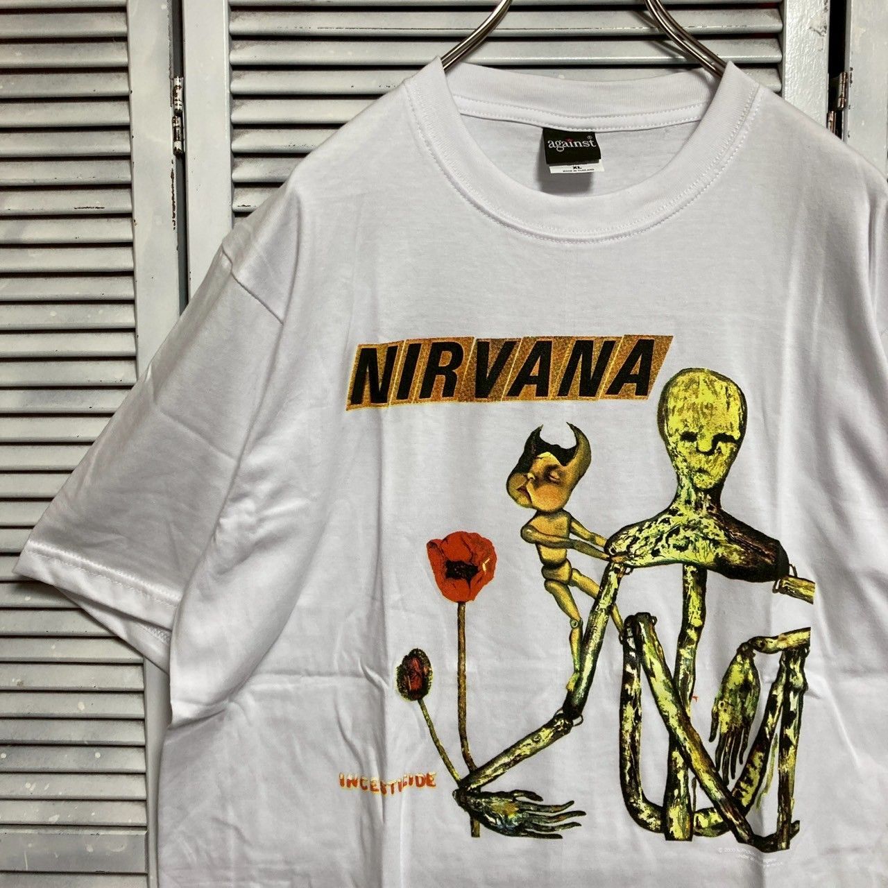 ニルバーナ NIRVANA T 白 バンド ミュージック ロック ツアー