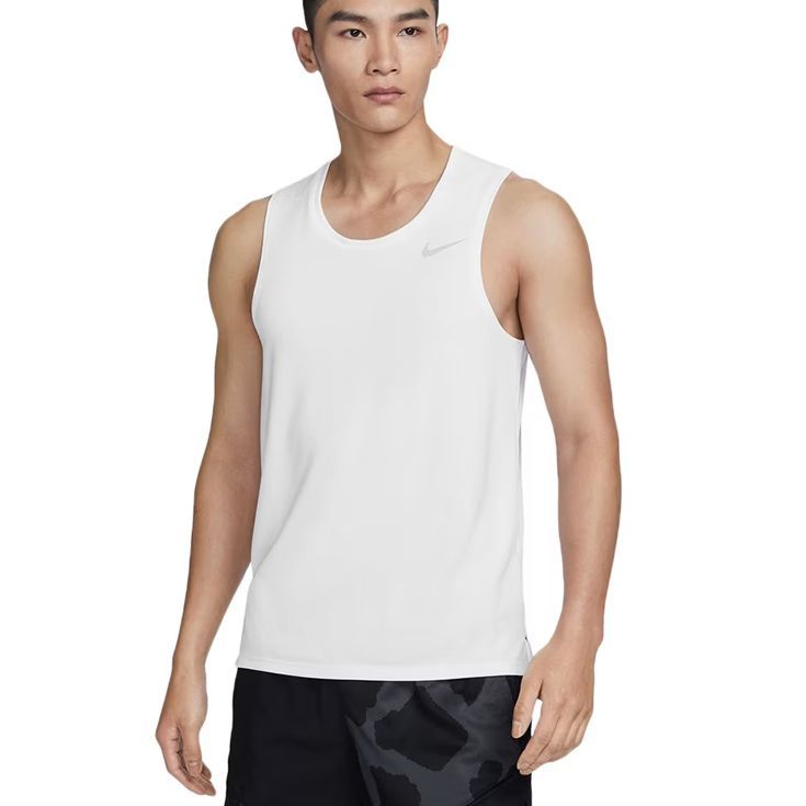 ナイキ nike ドライフィット マイラー ランニングTシャツ ノースリブ メンズ 男性【dv9322-100】陸上・ランニング用品 M (100)ホワイト