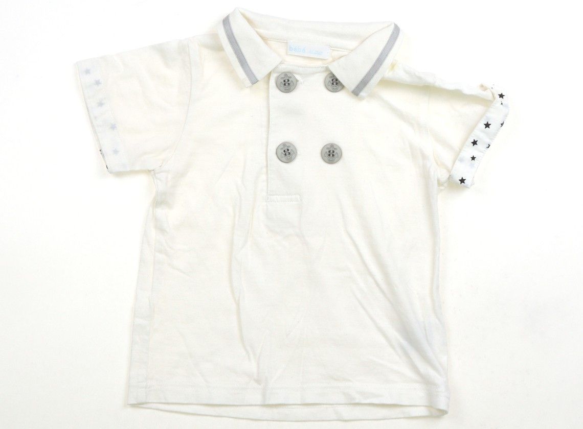 BEBE　R W N Q Next：日本 セージグリーン 刺繍入り フローラル - 半袖 コットン 100