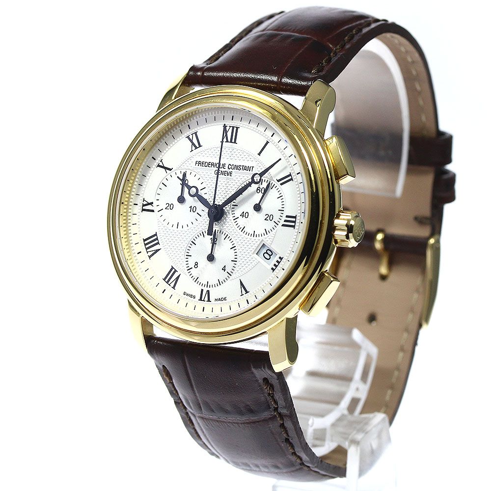 フレデリック・コンスタント FREDERIQUE CONSTANT FC-292X4P4/5/6 クラシック クロノグラフ クォーツ メンズ 美品 _766542