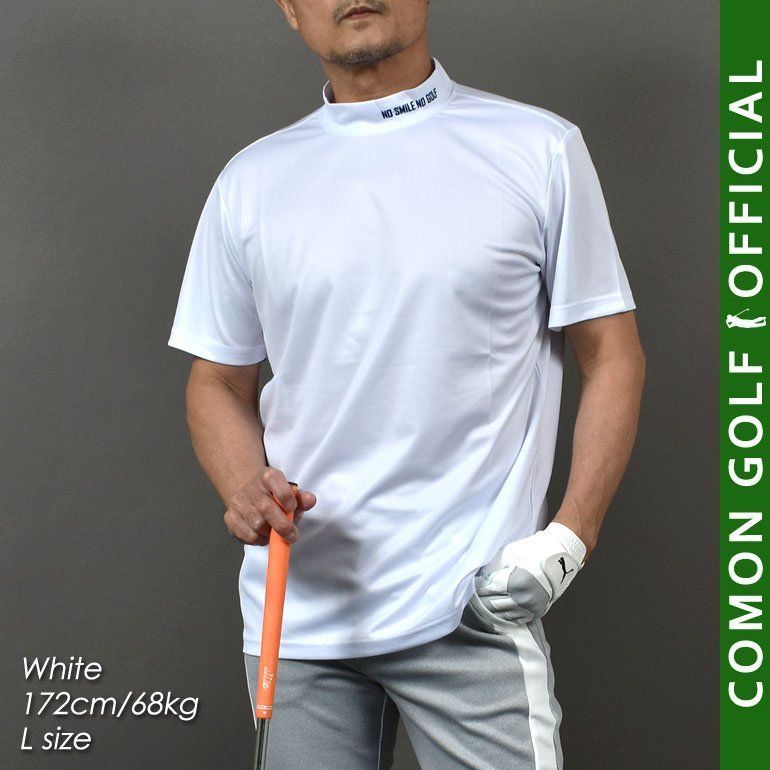 新品【COMONGOLF/コモンゴルフ】吸汗速乾バックプリント半袖