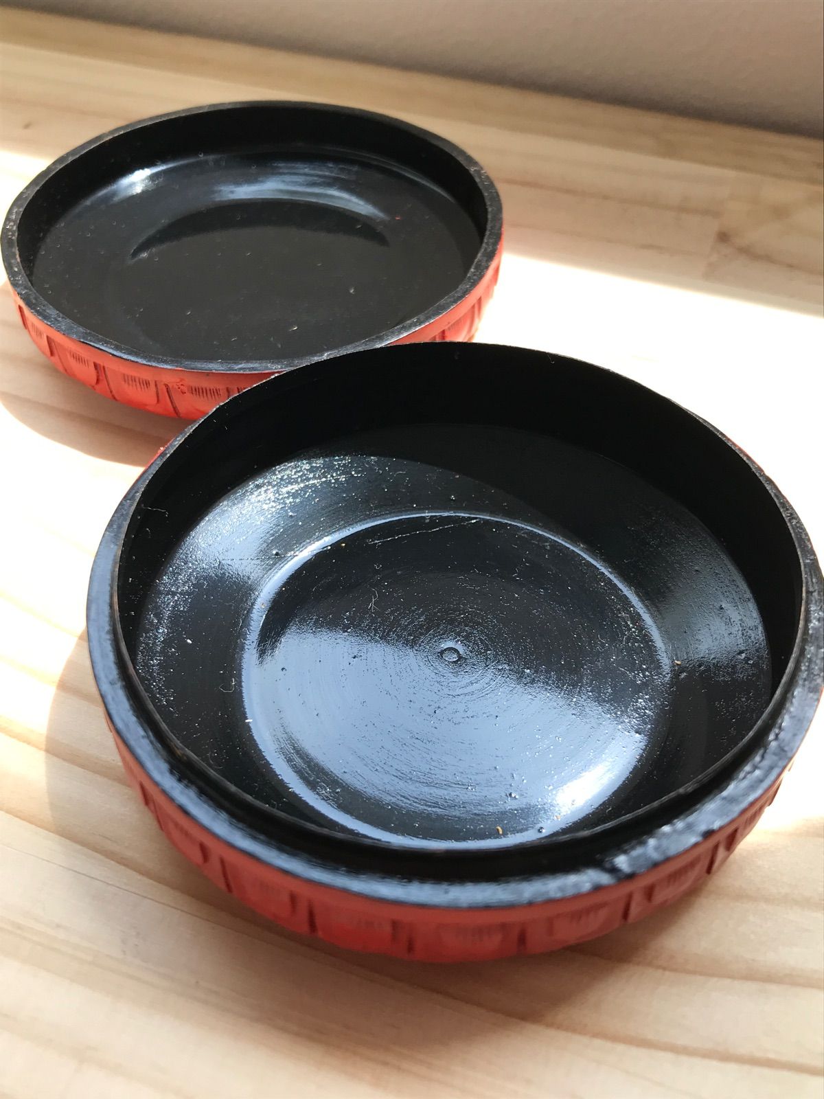堆朱 茶道具 香合 お香入れ 小物入れ 伝統工芸品 未使用 - メルカリ