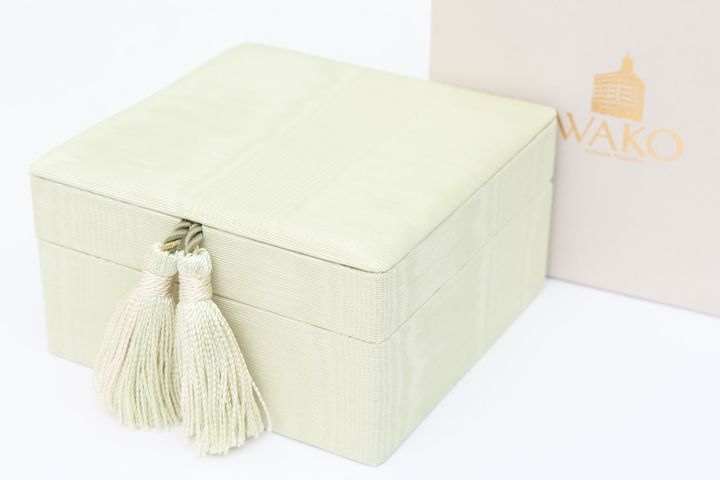 未使用 WAKO 銀座和光 ジュエリーボックス アクセサリーケース 箱付 ワコー アクセサリーボックス タッセル 未使用 ジュエリーケース
