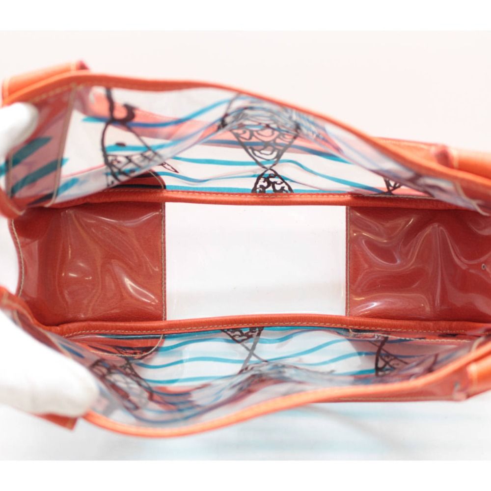 PRADA/プラダ クリアトートバッグ 魚 トートバッグ オレンジ系
