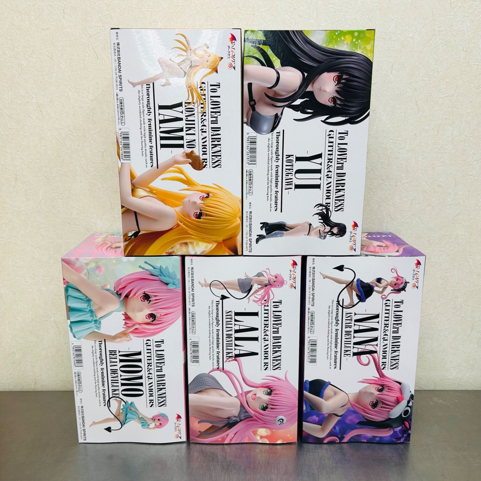AMAKUNI ToLOVEる-とらぶる-ダークネス　モモ　ララ　唯　3体セット Amazon | フィギュア 5種 To LOVEる とらぶる ダークネス モモ