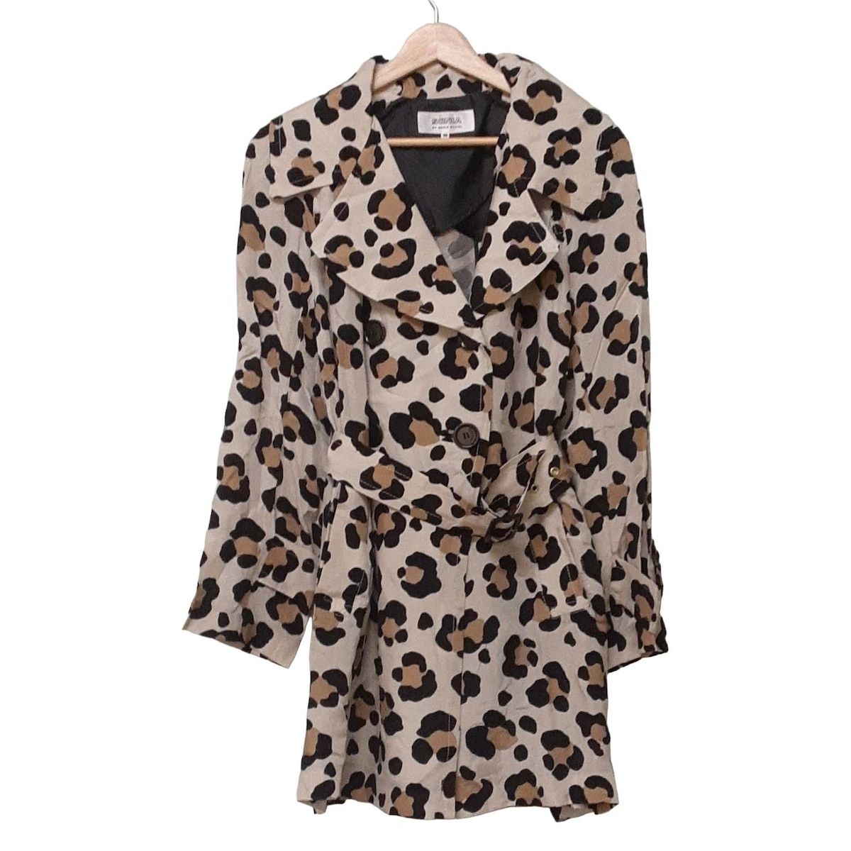 SONIARYKIEL ソニアリキエル コート サイズ38 M レディース - ベージュ×黒 長袖|豹柄|秋|春