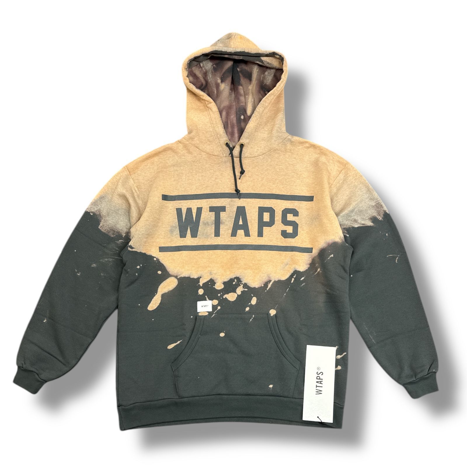 未使用品 WTAPS 18AW DESIGN H TEAM SWEATSHIRT. COPO ブリーチ加工 