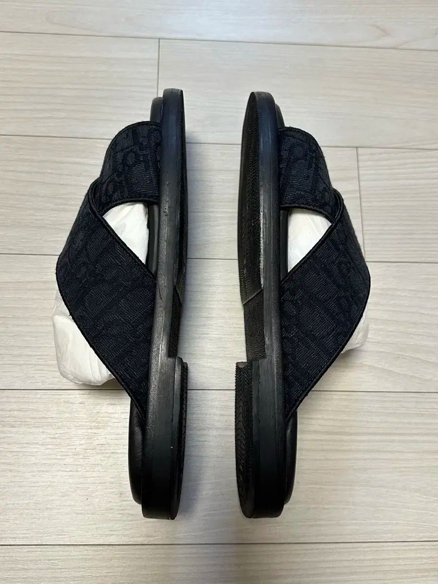 DIOR ディオール エイリアス サンダル 黒 オブリーク ジャカード スリッパ ー