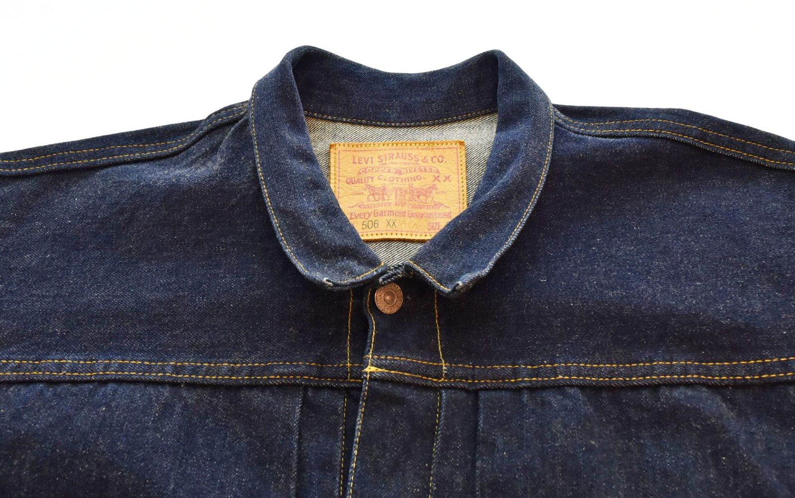 リーバイス Levi's 506XX 1st 復刻 バレンシア工場 ボタン裏555 98年12月米国製 デニムジャケット 70501-0003 44  ジャケット ブルー 103MT-1012 - メルカリ