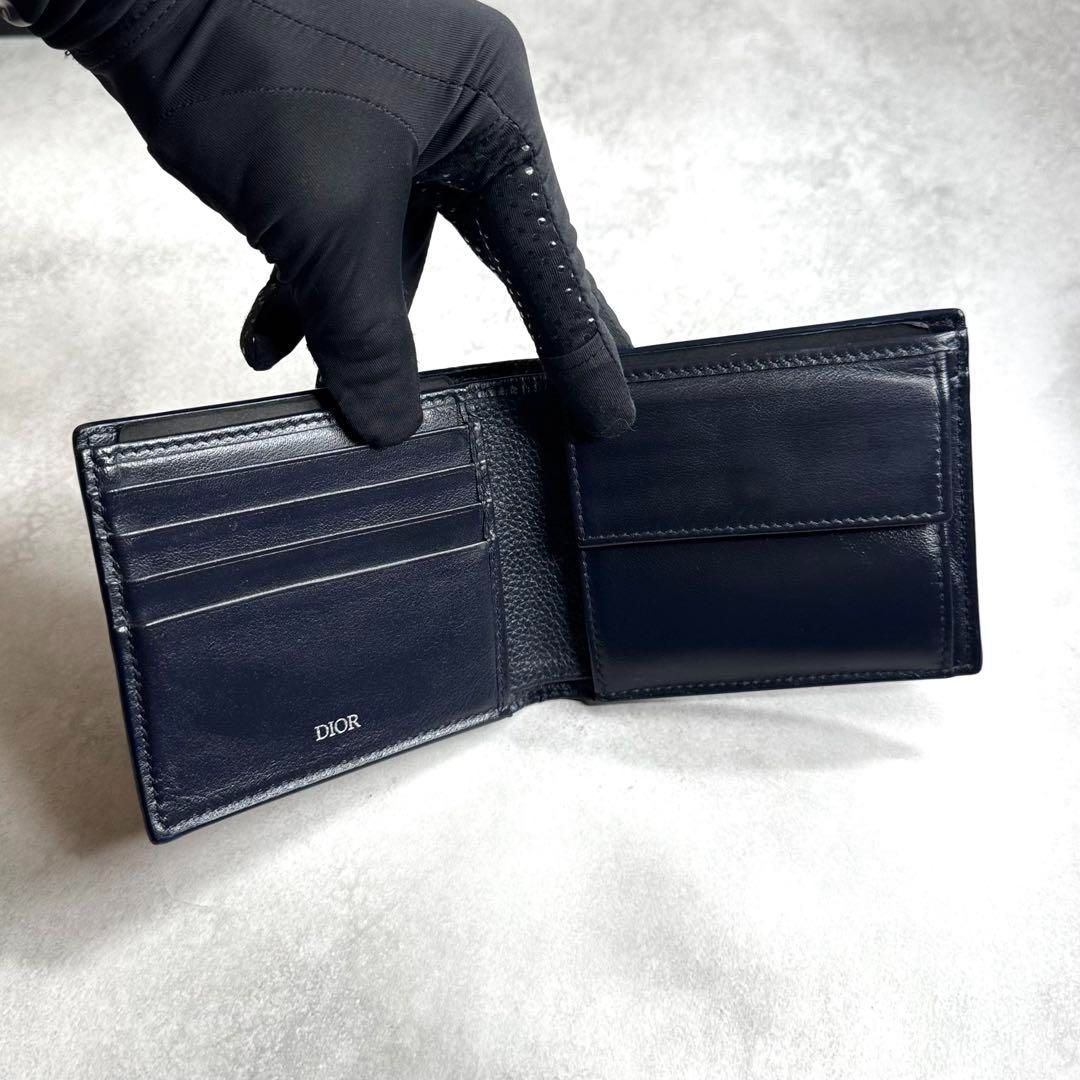 ✨美品✨DIOR 折り財布　バイフォールド　ウォレット　CDアイコン　レザー Christian Dior クリスチャンディオール / CDアイコンバイ