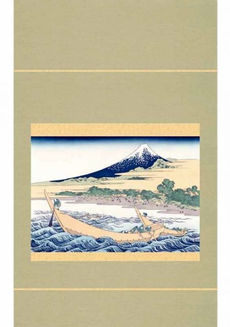 種類1：大サイズ 掛軸 浮世絵 風景画【東海道江尻田子の浦略図】葛飾