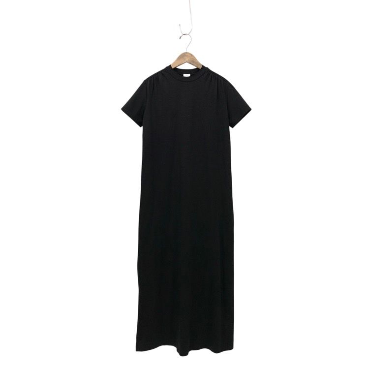 deres デレス relaxs dress 5th リラックスドレス カットソーワンピース ブラック FT DER23AW-DR-001