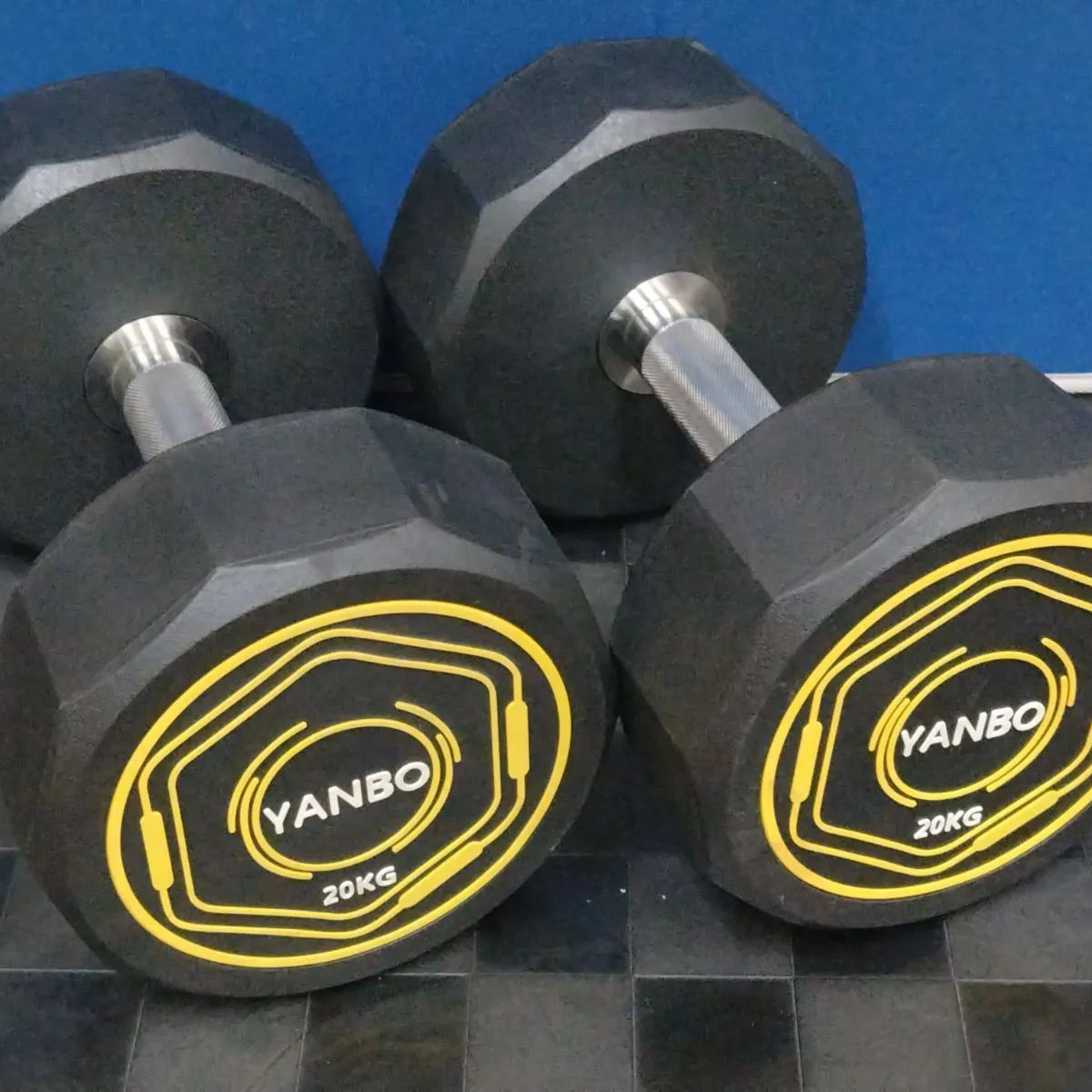 YANBO ラバーダンベル20kg ペア