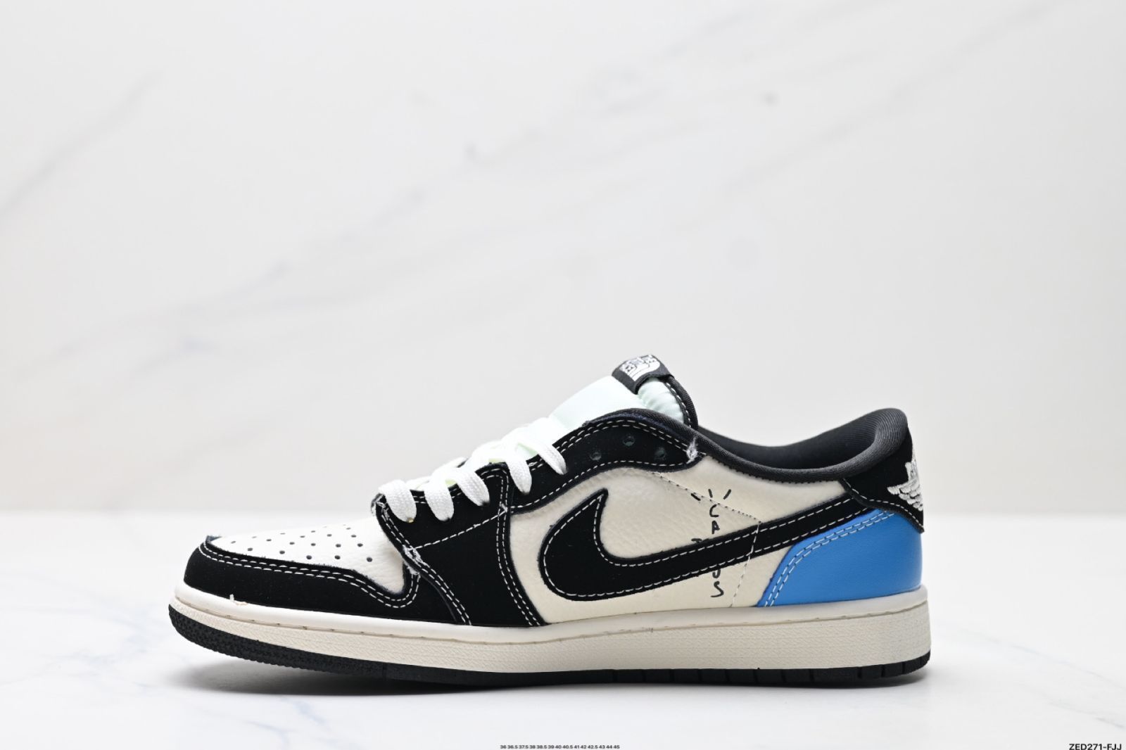 ジョーダン1 LOW x トラヴィス スコット キッズシューズ 21cm travis Nike(ナイキ) SCOTT(スコット) ベビー・キッズ - 海外