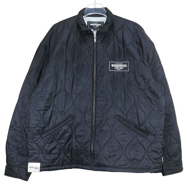 NEIGHBORHOOD ネイバーフッド x WIND AND SEA ウィンダンシー 23SS QUILT SOUVENIR JACKET 231TSWSN-JKM01S キルティング スーベニア ジャケット ブラック アウター サイズXL octz