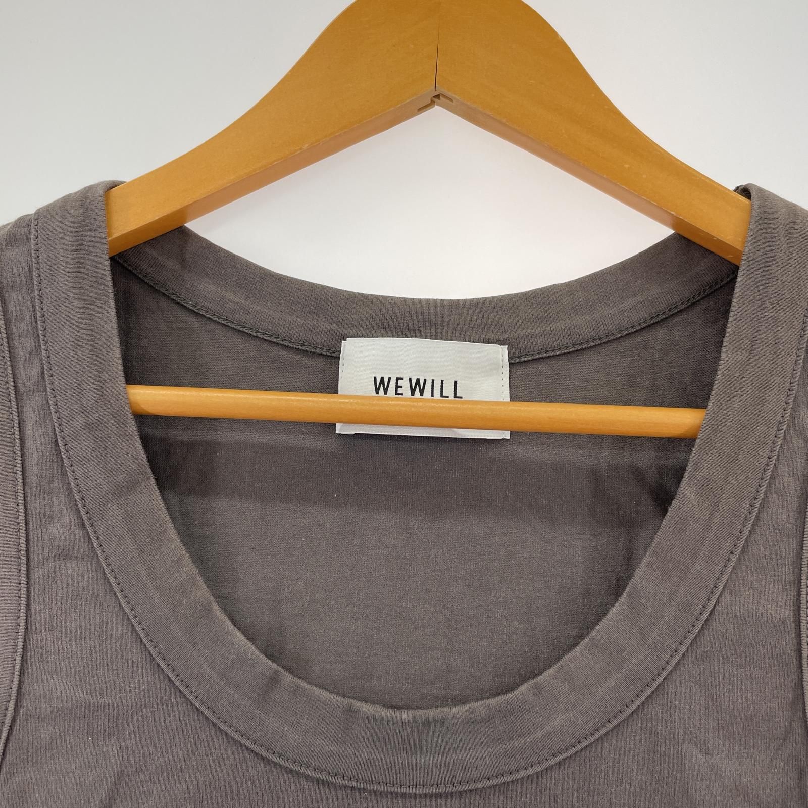 WEWILL ウィーウィルタンクトップ size2/グレー - メルカリ