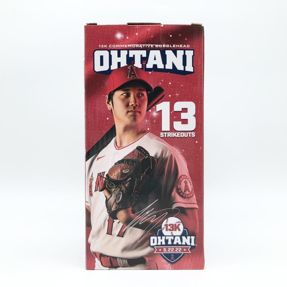2022年6月22日の13奪三振を記念した 大谷翔平 ボブルヘッド ② エンゼルス 大谷翔平 13奪三振 ボブルヘッド 2022年6月22日記念