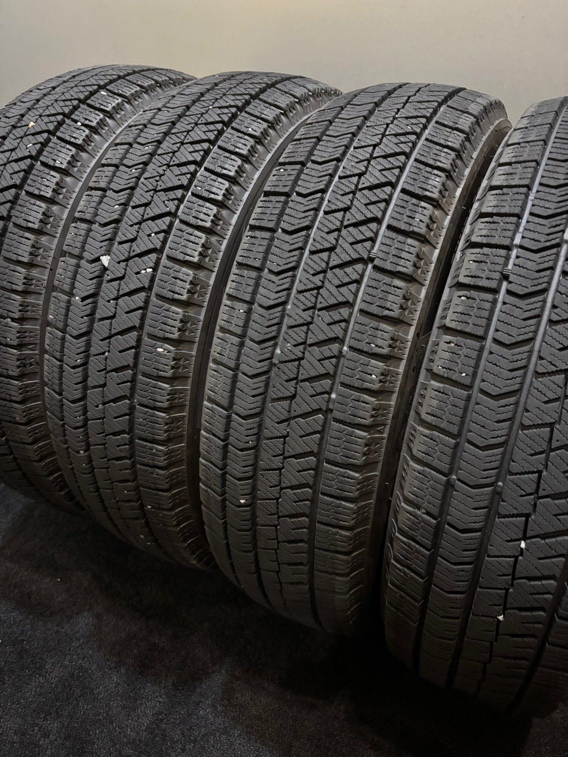 155|65R14 BRIDGESTONE|VRX2 20年製 スタッドレス 4本 ブリヂストン ブリザック N-BOX スペーシア タント 3-J411