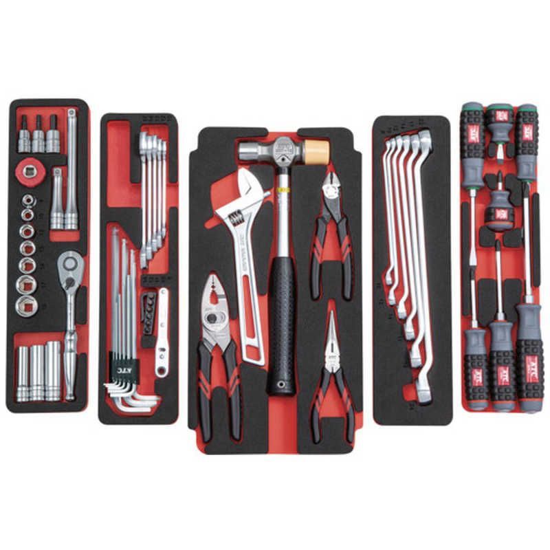 送料無料 ♥ 未開梱 KTC KTC 工具セット 両開きメタルケースタイプ 56点 SK3562WZ