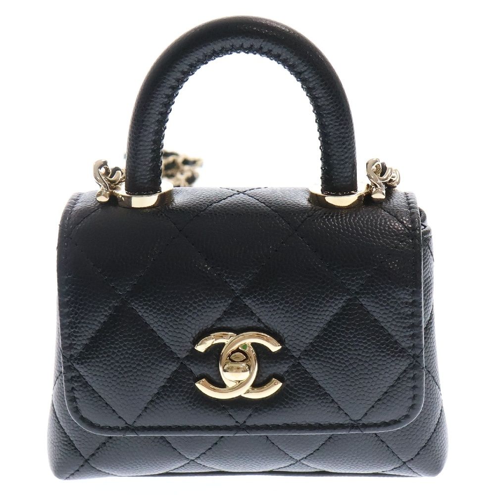CHANEL (シャネル) マトラッセ ココマーク キャビアスキン 2WAY CHANEL (シャネル) マトラッセ ココマーク キャビアスキン 2WAY