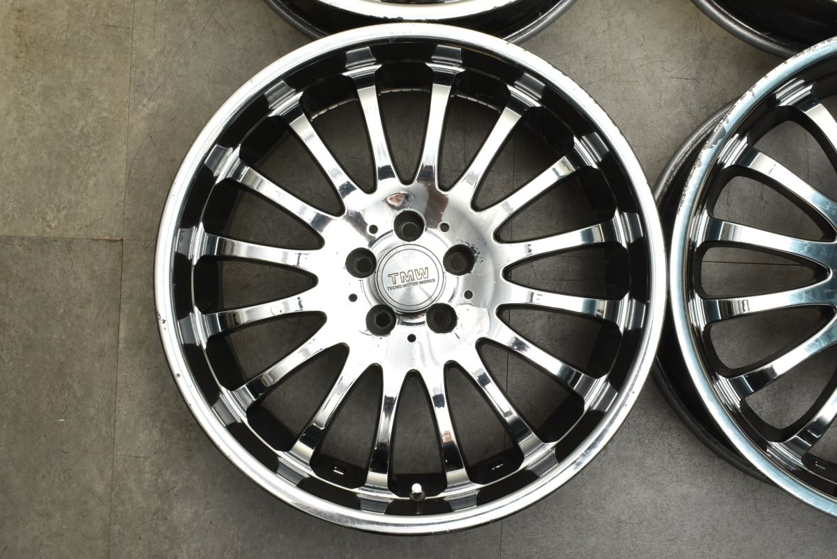 深リム ENKEI TECNO MOTOR WORKS TMW CE16-1 18in 7.5J 38 PCD100 4本セット プリウス ウィッシュ レガシィ テクノモーターワークス