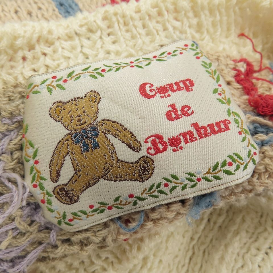 COUP DE BONHEUR クードボヌール ニット編み セーター ベアー COUP DE BONHEUR クードボヌール カーディガン ニット編み