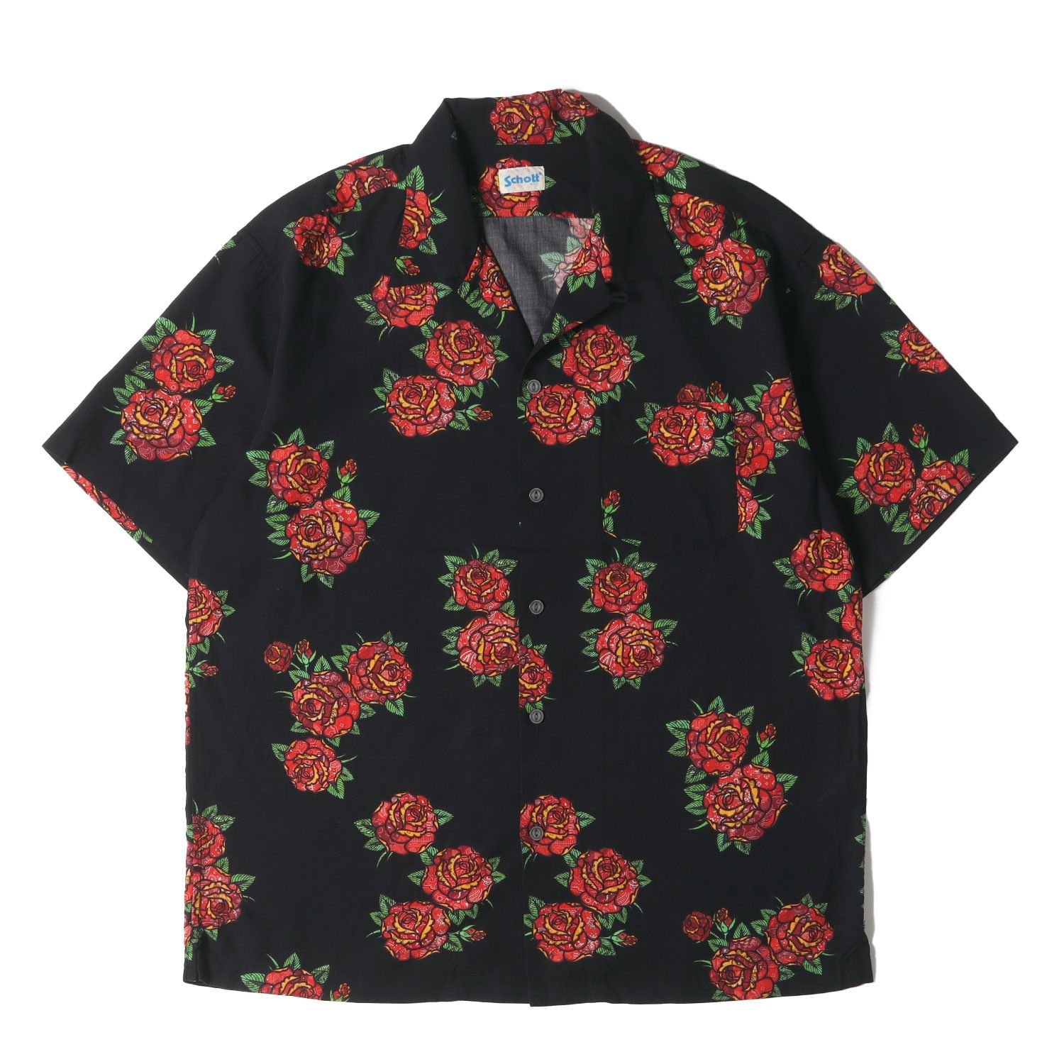 美品】Schott ショット シャツ サイズ:L / バンダナローズ柄