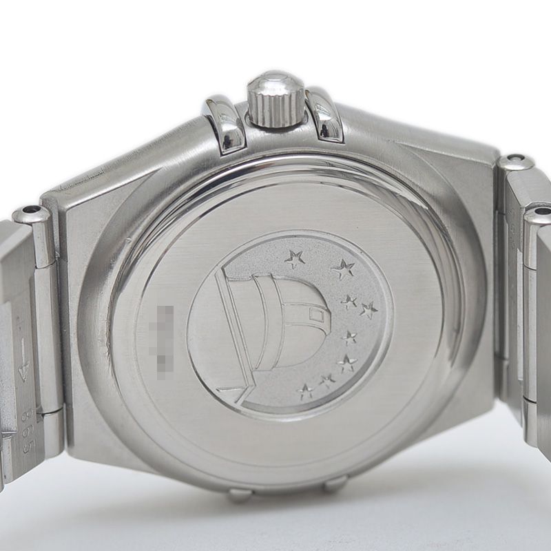 オメガ コンステレーション ミニ 16Pダイヤ ブルーシェル文字盤  