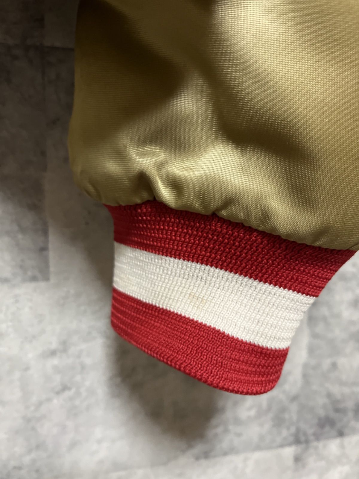 希少 USA製 90s chalk line NFL 49ers スタジャン - メルカリ