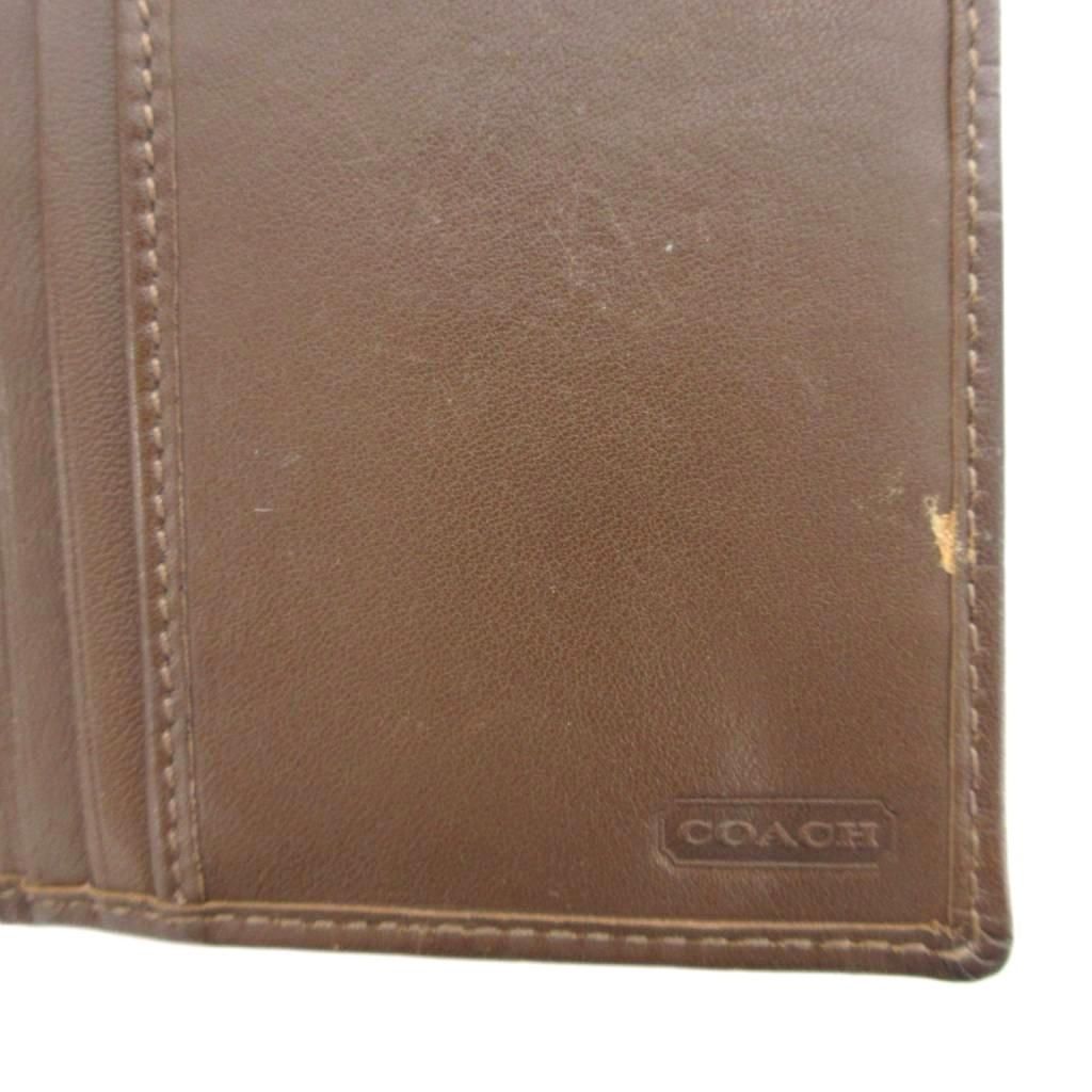 COACH コーチ シグネチャー長財布 レザーブラウン コーチ COACH 長財布 二つ折り レザー シグネチャー 茶 ブラウン