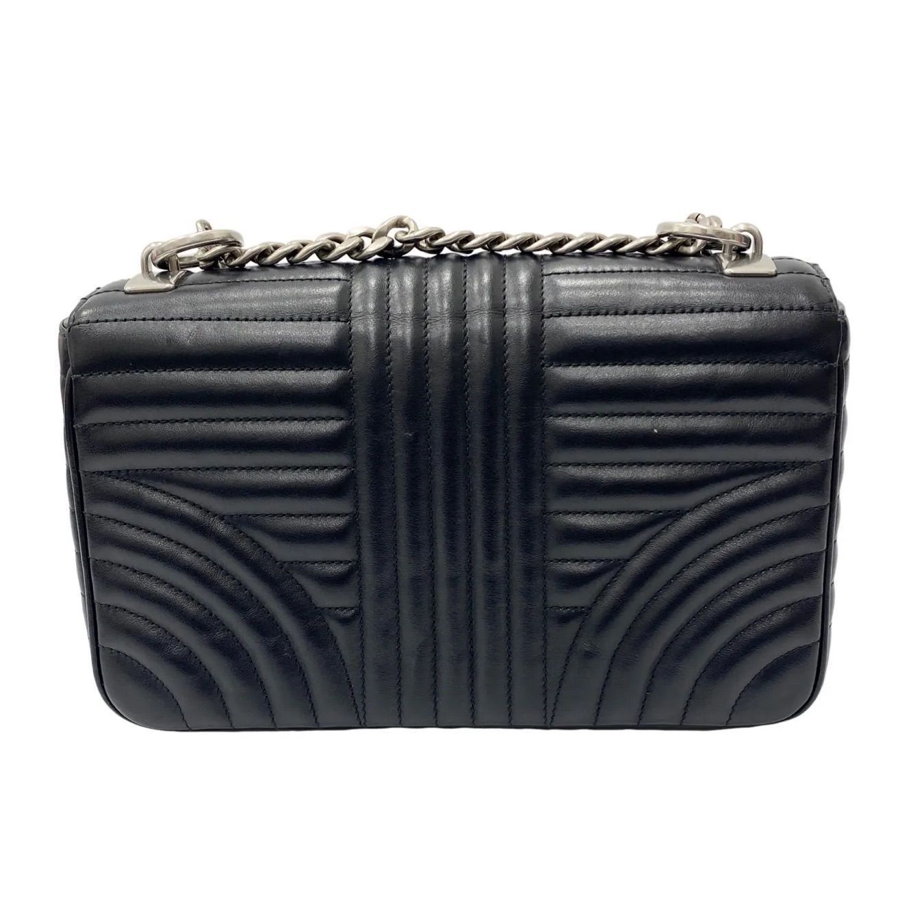 PRADA プラダ 1BD108 ダイアグラム チェーンショルダーバッグ レザー 