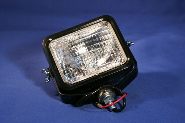 【DS-0032】角小型ワークランプ　ハロゲン　ステ付　24V　防水スイッチ付タイプ
