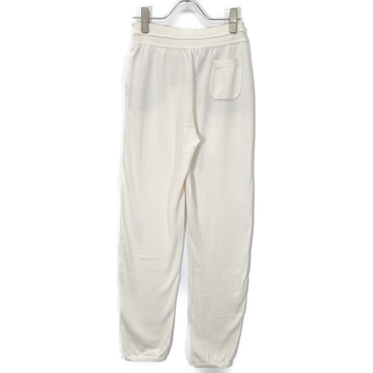 Loro Piana ロロピアーナ ﾎﾜｲﾄ FAF2340 ｼﾙｸｺｯﾄﾝ ｽｳｪｯﾄ ﾊﾟﾝﾂ 36 