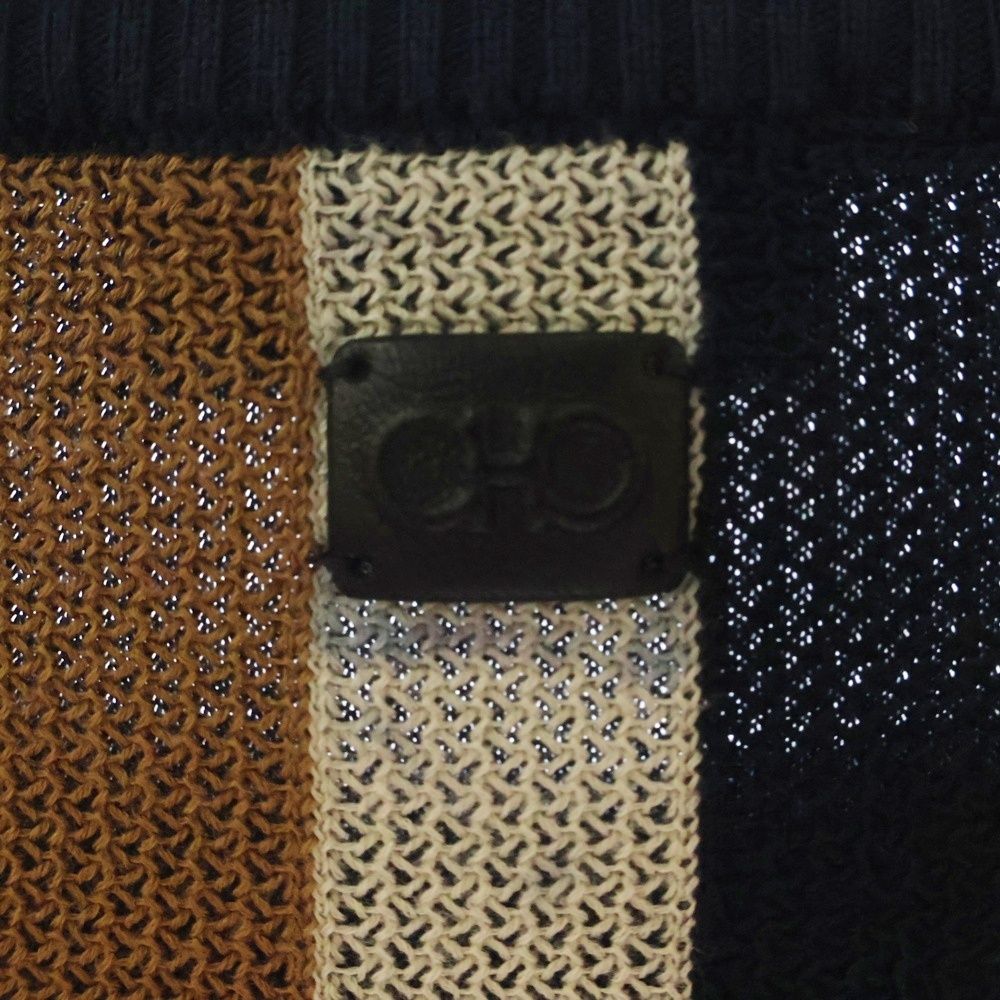 人気，本物保証 Salvatore Ferragamo イタリア製シルク混セーター sizeS