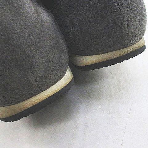 エルメス　42 スェード エルメス HERMES ローカット Hデザイン スニーカー 42 グレー