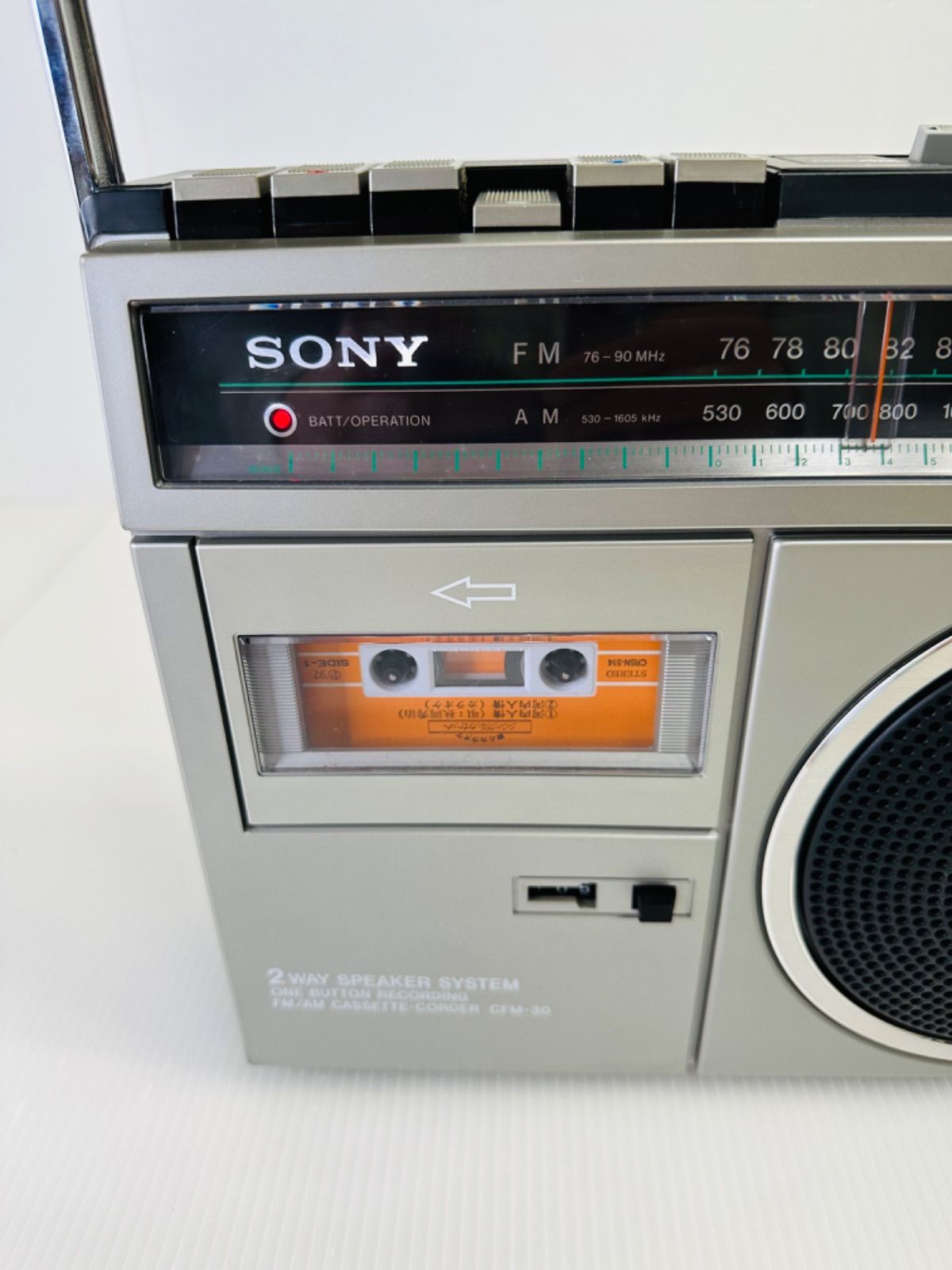 SONY CFM-10 ラジカセ レトロ ラジオ カセット FM - ラジオ