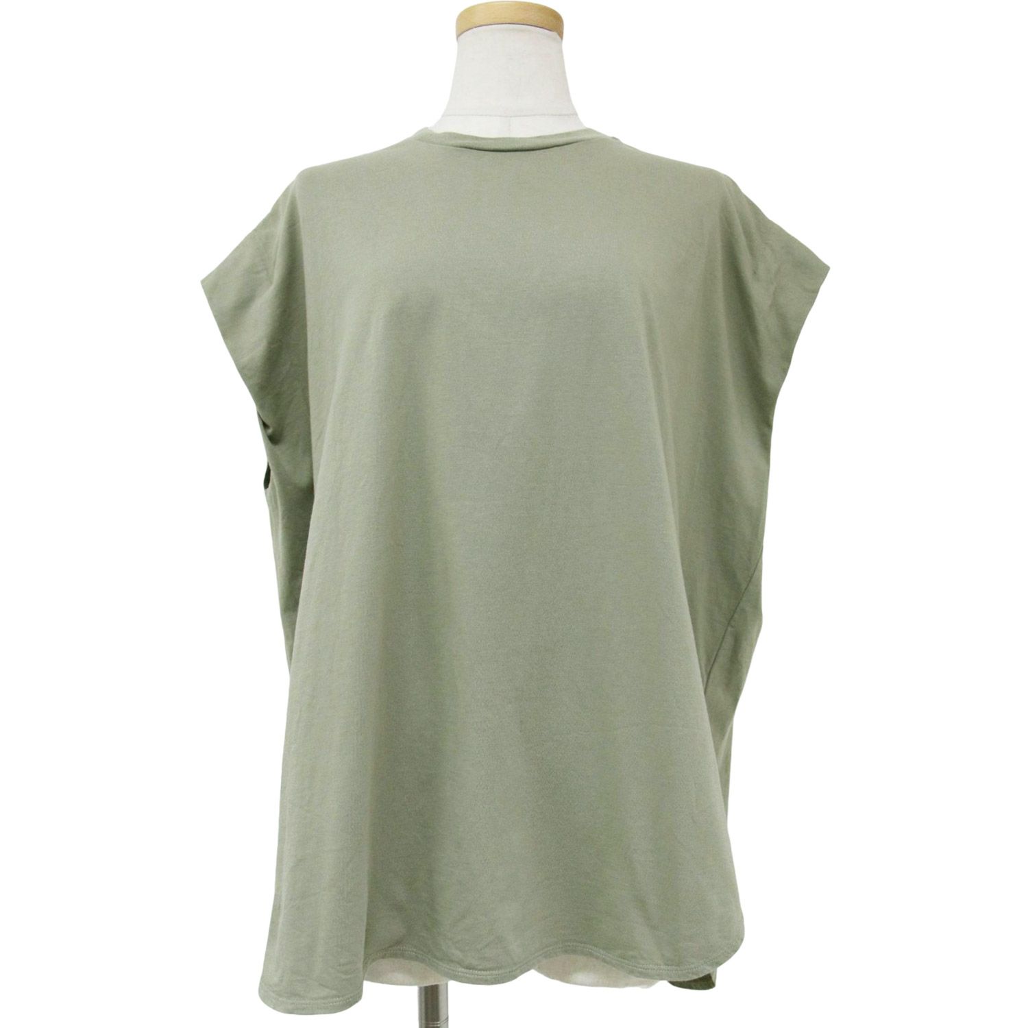 SACRA サクラ Tシャツ カーキ カットソー コットン グリーン 38