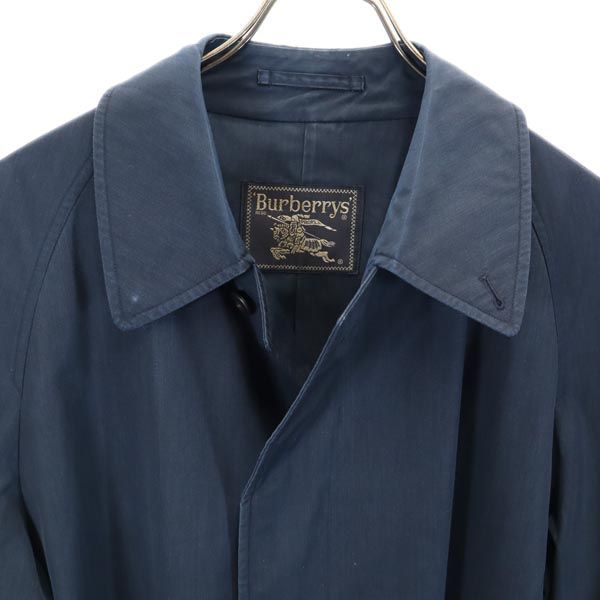 【美品】Burberrys　バーバリーズ　ロングコート ネイビー　90s 古着 grm-9202_002.jpg