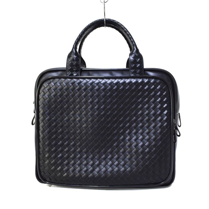 ボッテガヴェネタ BOTTEGA VENETA マルコポーロ イントレチャート トラベルバッグ ビジネスバッグ トートバッグ レザー 黒 ブラック  274546 - メルカリ