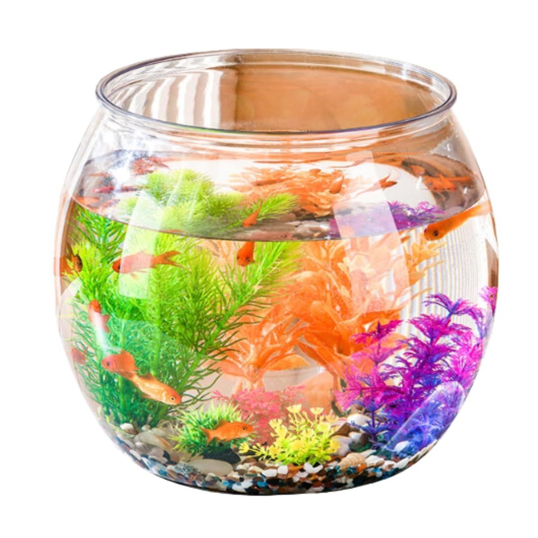 水槽メダカ メダカ容器大型 デッカい流木ガラスオブジェWC 花瓶 金魚鉢