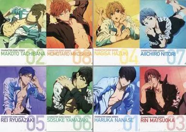 Free! ES キャラクターソング クリアファイルセット 岩鳶高校VS鮫柄学園 中古】クリアファイル 全4種セット キャラクターソングクリア