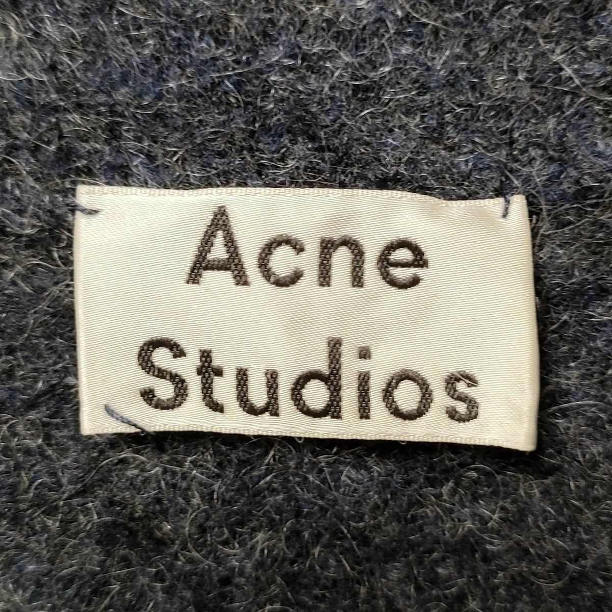 ACNE STUDIOS(アクネ ストゥディオズ) カーディガン サイズXS レディース - ネイビー×ブルーグレー 長袖