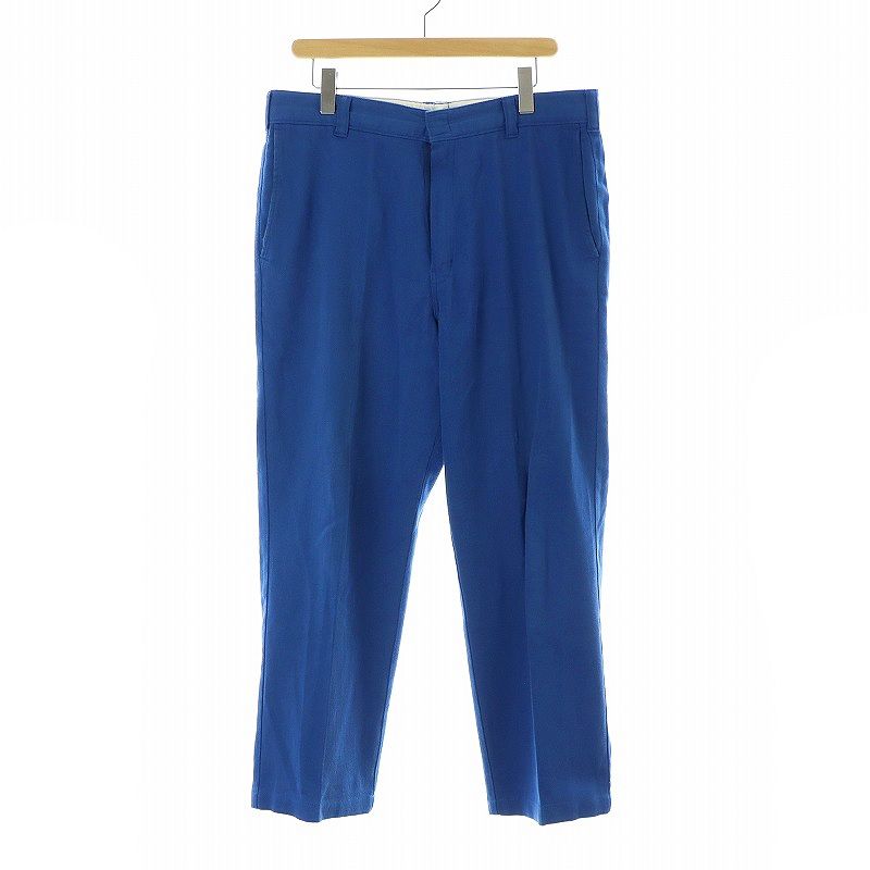 アンユーズド UNUSED DICKIES ワークパンツ ストレート 麻 リネン昆 3 L 青 ブルー /AT ■OS ■SH