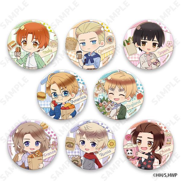 ヘタリア World☆Stars トレーディング缶バッジ Holiday Marche 