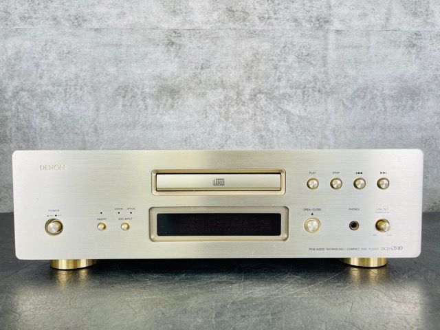 デノン CDプレーヤー DENON DCD-S10 リモコン付き オーディオ機器 ゴールド系 514517
