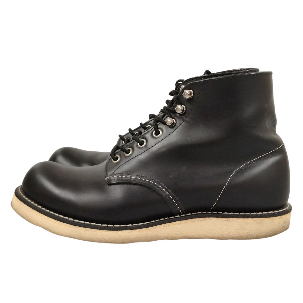 RED WING レッドウィング 8165 犬タグ プレーントゥ ブーツ ブラック